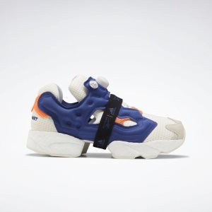 Reebok InstaPump Fury Boost Turnschuhe Herren - Weiß/Blau/Orange - DE 314-XSL